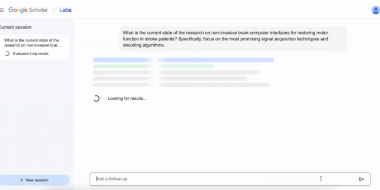 Scholar Labs uses AI to surface science papers that Google says best match the user’s research question.