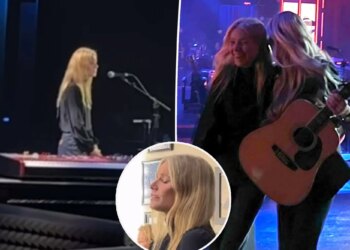 Gwyneth Paltrow gives surprise performance at Grand Ole Opry 100-year celebration
