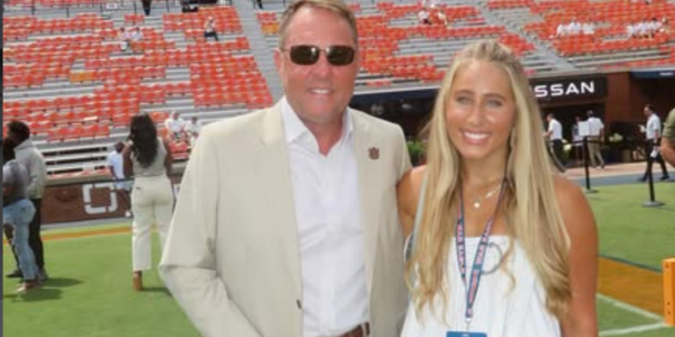 Hugh Freeze and his daughter.