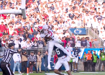 Omar Cooper Jr. saved Indiana with an incredible catch against Penn State on Saturday.
