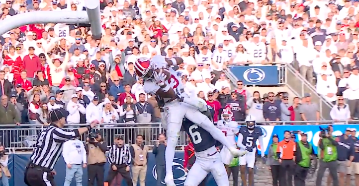 Omar Cooper Jr. saved Indiana with an incredible catch against Penn State on Saturday.