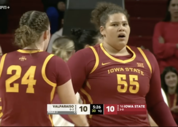 Audi Crooks dominates for Iowa State against Valparaiso.