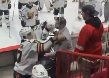 Kashawn Aitcheson dumped water on the fan.