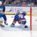 Islanders goalie Ilya Sorokin lets in a goal in the second period of a loss on Nov. 22, 2025.