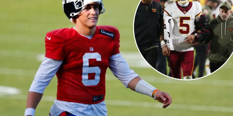 Jaxson Dart sympathetic to everything about Jayden Daniels' injury