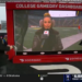 Jess Sims lets a NSFW comment slip on College GameDay while reporting in Michigan.