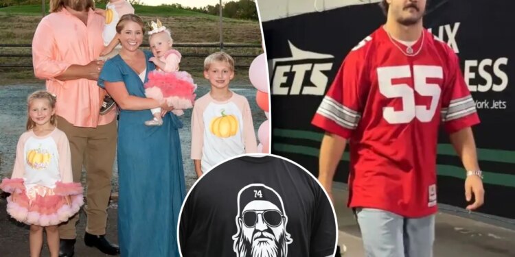Jets pay tribute to Nick Mangold as wife, kids serve as honorary captains