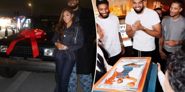 Jordyn Woods 'went on a mission' to pull off surprise for Karl-Anthony Towns