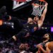 New York Knicks guard Josh Hart dunks the ball against the against the Miami Heat in the second half at Madison Square Garden in New York, New York, November 14, 2025.