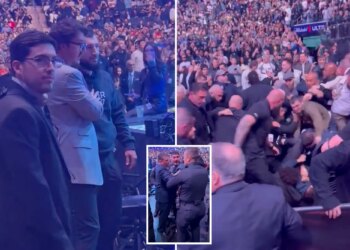 Massive UFC 322 brawl breaks out between Dillon Danis, Islam Makhachev's team
