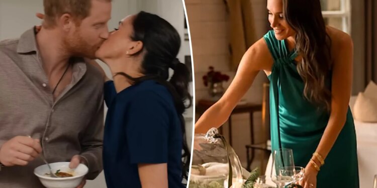 Meghan Markle, Prince Harry kiss in Netflix holiday special
