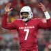 Cardinals quarterback Jacoby Brissett (7) reacts after a play.