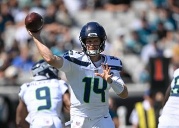 Seattle Seahawks quarterback Sam Darnold.