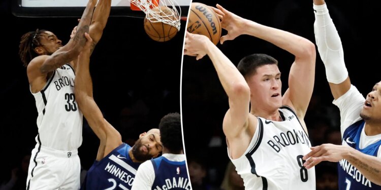 Nets' stronger showing not enough vs. Timberwolves as skid hits seven