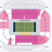 Illustration of a stadium seating chart with visitor and Michigan sidelines.