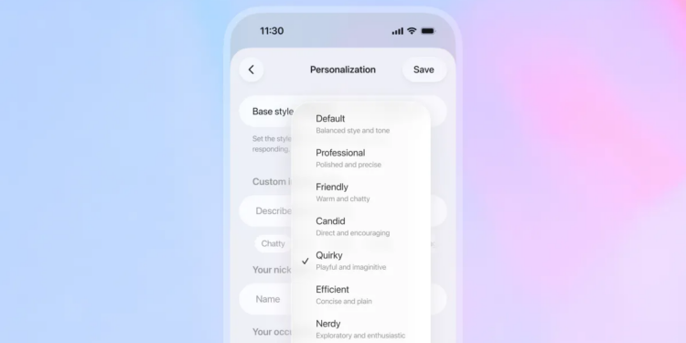 OpenAI says the brand-new GPT-5.1 is ‘warmer’ and has more ‘personality’ options