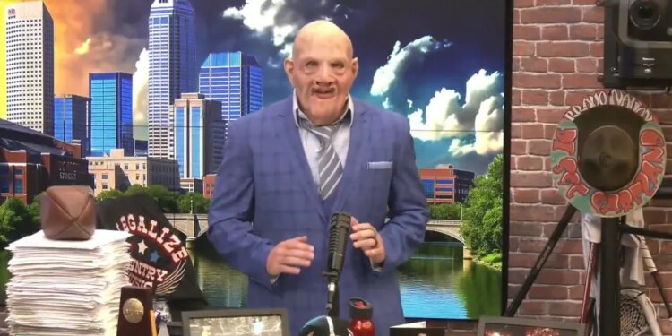 Pat McAfee is pictured during his Oct. 31 show.