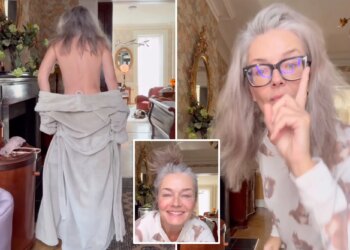 Paulina Porizkova strips down to underwear at 60 to show 'imperfections are what makes us perfect'