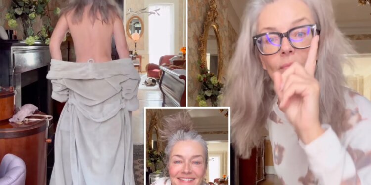 Paulina Porizkova strips down to underwear at 60 to show 'imperfections are what makes us perfect'