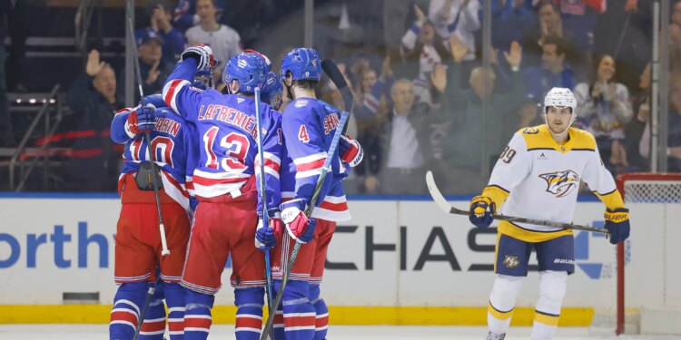 Rangers finally snap home winless streak to start season with win over Predators