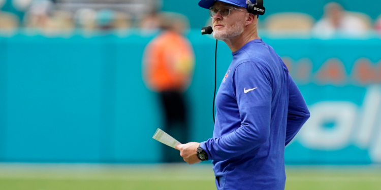 Buffalo Bills head coach Sean McDermott on the sideline.