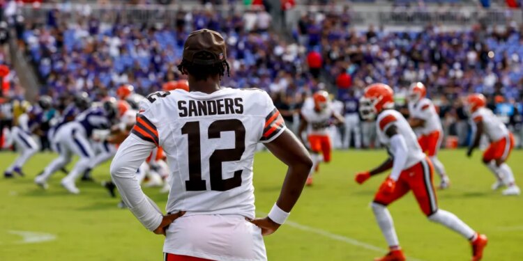 Cleveland Browns quarterback Shedeur Sanders.