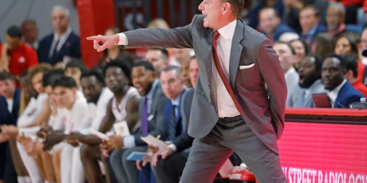Red Storm head coach Rick Pitino during the first half when the St. John's Red Storm played the Quinnipiac Bobcats Monday, November 3, 2025 at St. John's University in Queens.