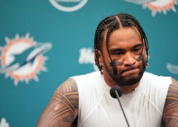 Tua Tagovailoa following a Dolphins loss on Oct. 30, 2025.