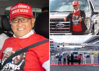 Toyota CEO dons MAGA hat, Trump-Vance shirt at NASCAR event as firm unveils $912M US investment