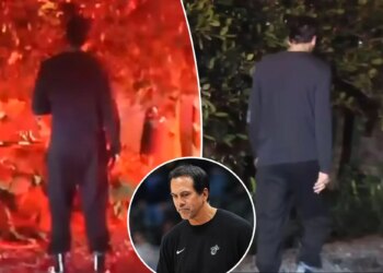 Video shows Erik Spoelstra watching as home burns down in sad moment