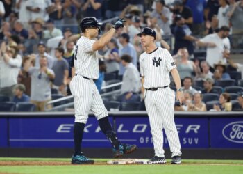 Giancarlo Stanton and Travis Chapman