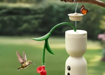Birdfy’s Hum Bloom captures 120fps slow motion footage of hummingbirds