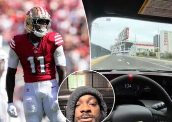 Brandon Aiyuk speeds by 49ers' stadium at over 100 mph in new video