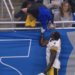 DK Metcalf swipes at a Lions fan during Steelers' win on Dec. 21, 2025.