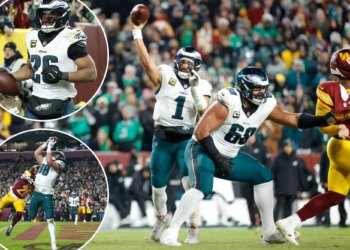 Eagles overcome flubs to top Commanders and repeat as NFC East champs