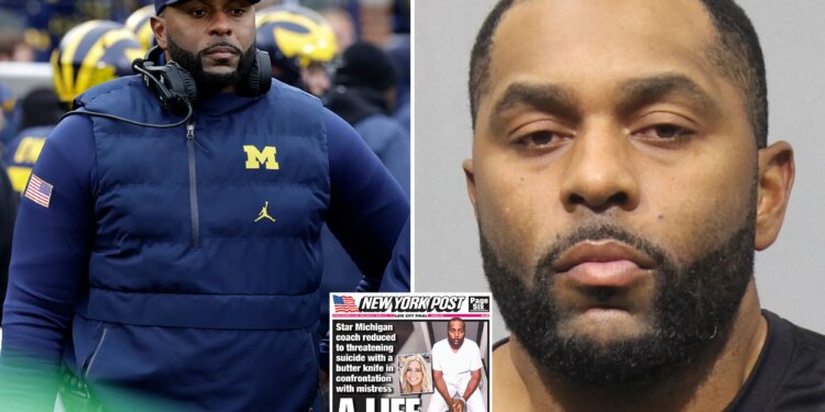 Ex-University of Michigan football coach Sherrone Moore's mugshot released