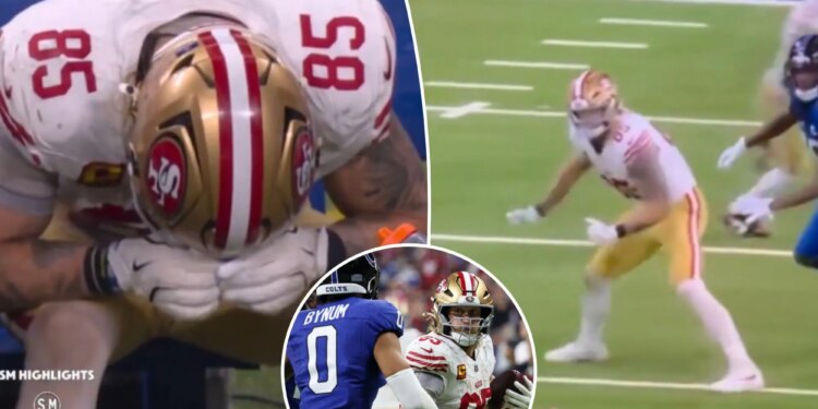 George Kittle exits early with ankle injury in latest 49ers' worry