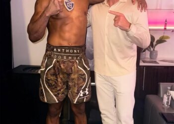 Anthony Joshua and Eddie Hearn