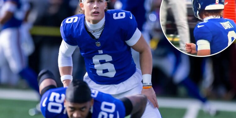 Jaxson Dart's good-luck-charm necklace breaks during Giants loss