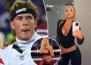 Jaxson Dart’s rumored girlfriend Marissa Ayers stuns during Jake Paul-Anthony Joshua fight
