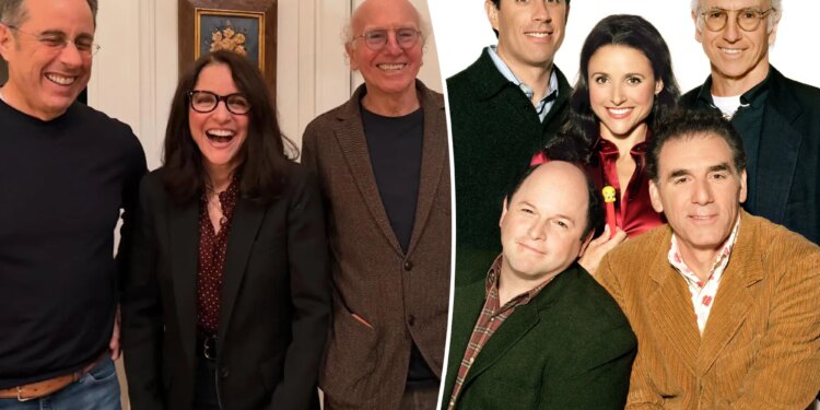 Jerry Seinfeld, Julia Louis-Dreyfus Larry David have 'Seinfeld' reunion