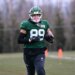 Jets tight end Jeremy Ruckert (89) practices in Florham Park, NJ.