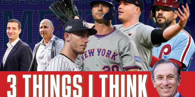 Joel Sherman's 3 Things I Think: Winter Meetings primer as Pete Alonso, Kyle Schwarber, Cody Bellinger sweepstakes begin