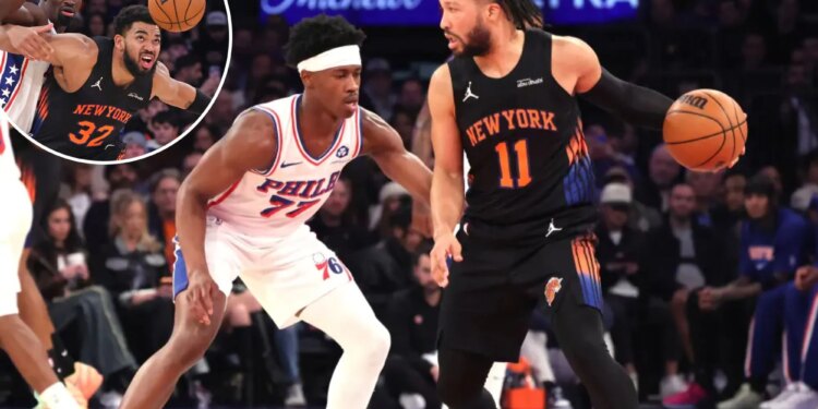 Knicks' legs can't keep pace with 76ers in home loss