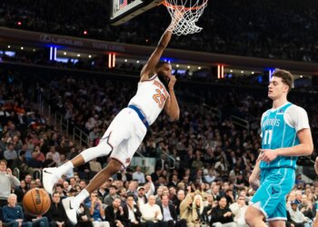 Knicks rebound from ugly loss with laugher over Hornets