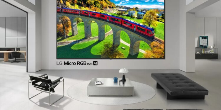 LG announces the 2026 release of its Micro RGB evo TV