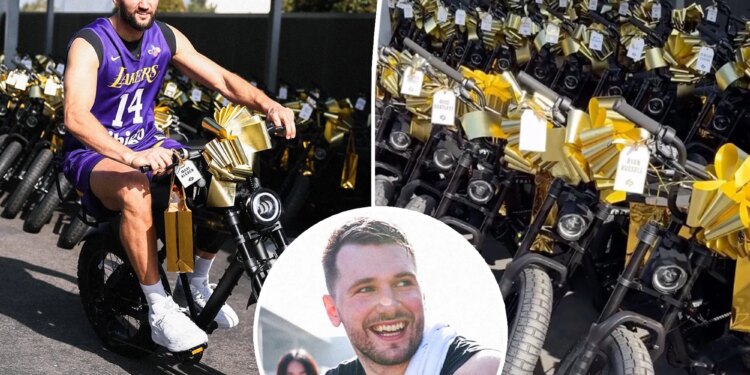 Luka Doncic gifts Lakers players, staff $3,000 e-bikes