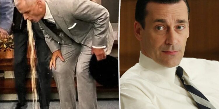 'Mad Men' fans spot fake vomit machine operator in botched HBO Max release