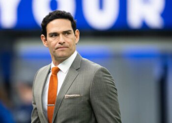 Mark Sanchez on the field during an NFL football game.