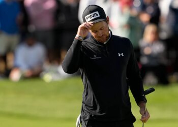 Mito Pereira walks off the green after the final of the 2022 PGA Championship at Southern Hills.